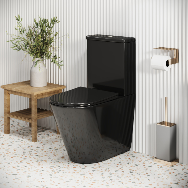 Унитаз напольный безободковый Grossman Color GR-4480BS с сиденьем микролифт