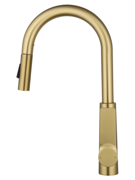 Смеситель для кухни с выдвижным изливом WONZON & WOGHAND, брашированное золото WW-A20782-BG Смеситель для кухни с выдвижным изливом WONZON & WOGHAND, брашированное золото WW-A20782-BG