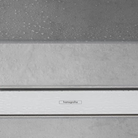 Решетка для дренажного канала Hansgrohe RainDrain Match 56042450, белое стекло