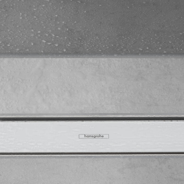 Решетка для дренажного канала Hansgrohe RainDrain Match 56042450, белое стекло Решетка для дренажного канала Hansgrohe RainDrain Match 56042450, белое стекло