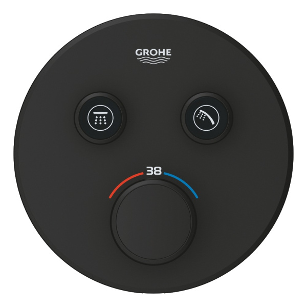 Термостат для ванны Grohe Grohtherm SmartControl 29507KF0 (черный матовый)