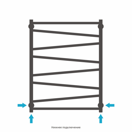 Полотенцесушитель Водяной Сунержа Сирокко (80х60) Хром 00-0253-8060