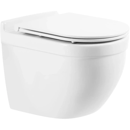 Унитаз подвесной безободковый BelBagno SENSO-R BB017CH-TOR с сиденьем микролифт