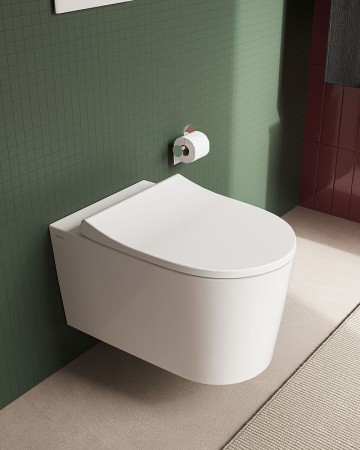 Подвесной унитаз безободковый Vitra Nest QuantumFlush 7870B403-0075 без сиденья