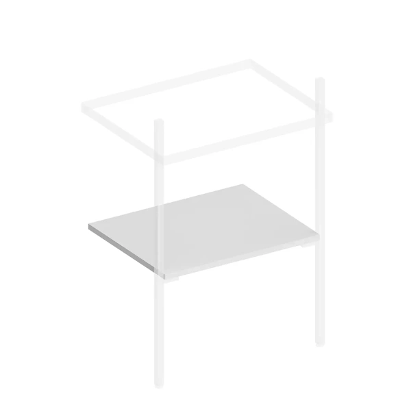 Полка для консоли Kerama Marazzi Pro 55 см PRO.sh.55\WHT.M