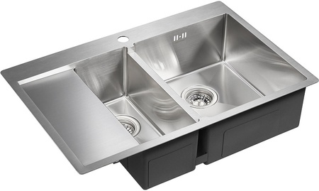 Кухонная мойка Paulmark  Liga PM227851-BSR брашированная нерж. сталь правая