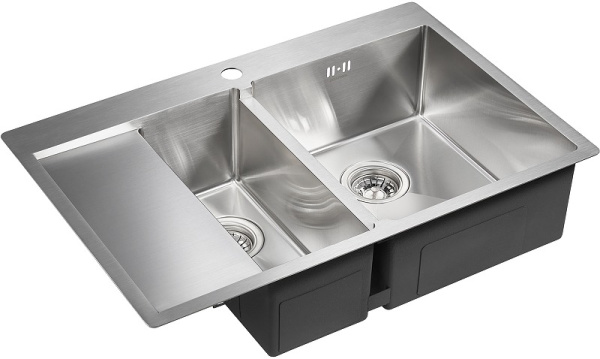 Кухонная мойка Paulmark  Liga PM227851-BSR брашированная нерж. сталь правая