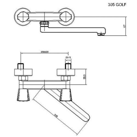 Смеситель для мойки Mofem GOLF 142-1351-00