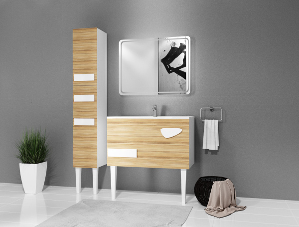 Зеркало (90х65)  Marka One Eco 90 У72594