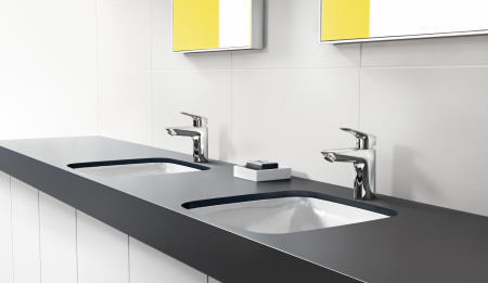 Смеситель для раковины с донным клапаном Hansgrohe Logis CoolStart 71102000 хром