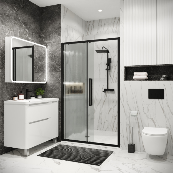 Душевая дверь (100х195) Grossman Cosmo 100.K33.02.100.21.02, раздвижная