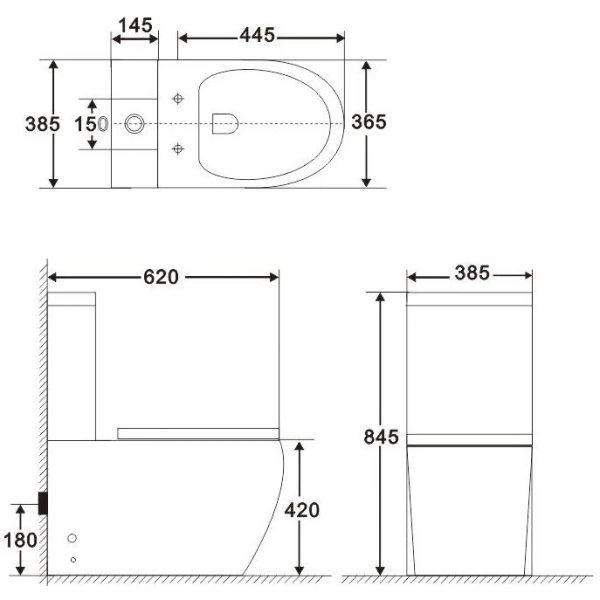 Унитаз напольный BelBagno Amanda BB051CPR/BB051T/BB076SC