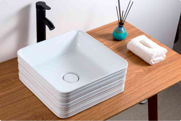 Накладная раковина (38х38) BelBagno BB1407