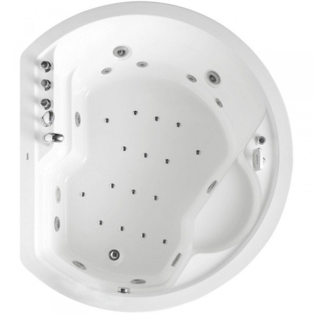 Акриловая ванна (183х162) Gemy G9063 K с гидромассажем, универсальная