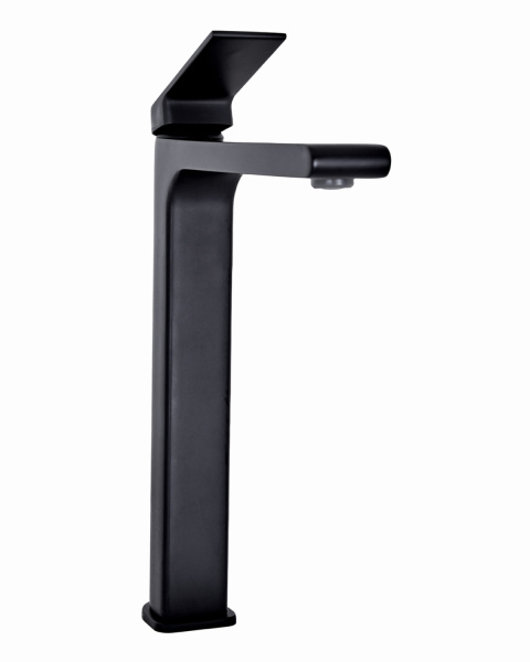 Смеситель для накладной раковины однорычажный высокий Orange Gauss M30-121b черный