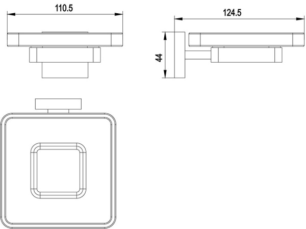 Мыльница Timo Selene 14022/03 черный
