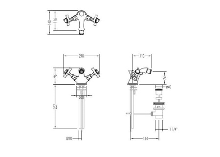 Смеситель для биде Devon&Devon Coventry MARF25