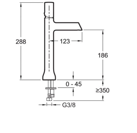 Смеситель для раковины Jacob Delafon Toobi E8960-CP