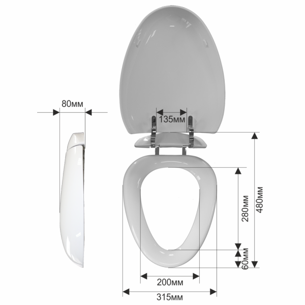 Cиденье для унитаза Melana 821BS-805
