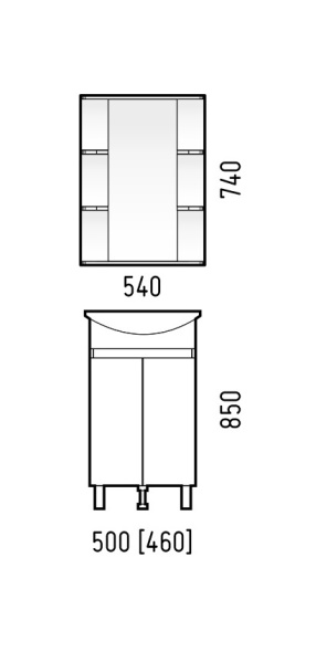 Тумба напольная Corozo Джуно 50 SD-00000691