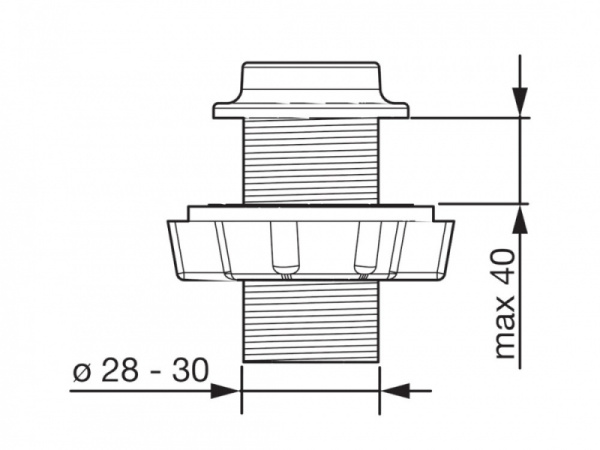 Встраиваемый держатель для лейки Oras 126753-11