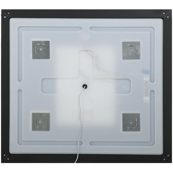 Зеркало (80х80) BelBagno Kraft SPC-KRAFT-800-800-SENS-NERO AL с подсветкой