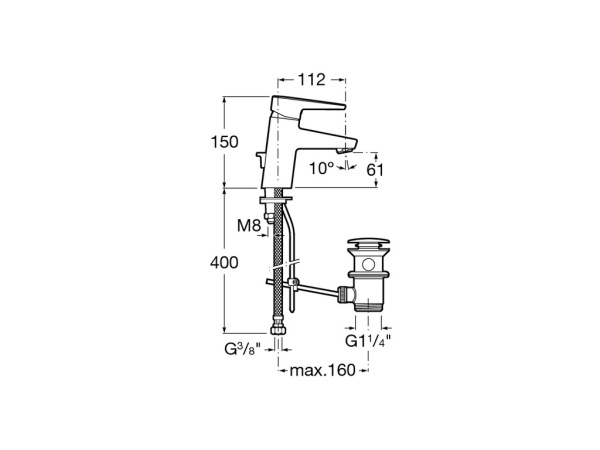 Смеситель для раковины Roca Esmai 5A3031C00