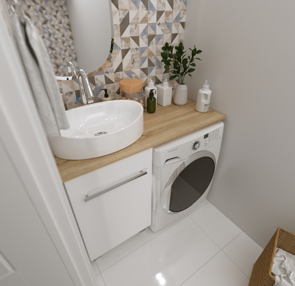 Столешница под стир.машину 1Marka Wash 110 Ц0000004099