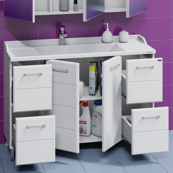 Тумба под раковину СаНта  Омега 120 207043