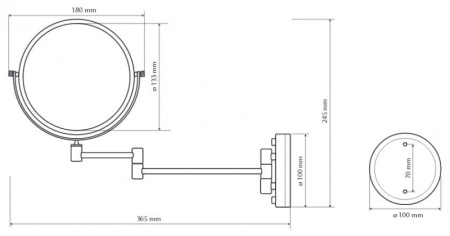 Косметическое резкало Bemeta 106101697 бронза