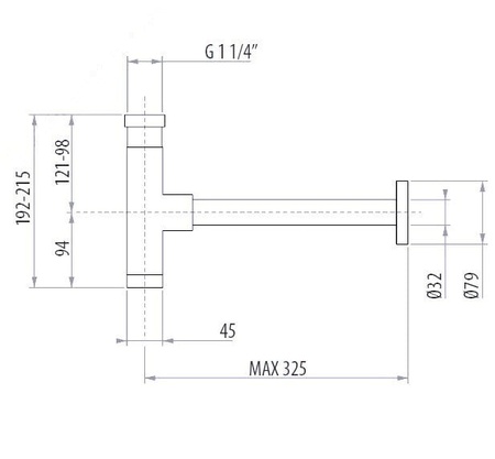 Сифон для раковины Gattoni 0162/00C0 cr