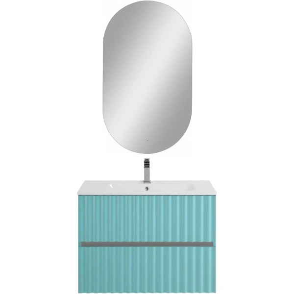 База под раковину Art&Max Еlegant AM-ELEGANT-800-2C-SO-MM-LED Светло-зеленый матовый