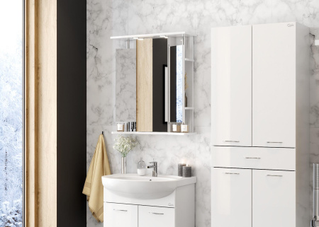 Зеркало-шкаф c подсветкой Onika Валерия 65 (65x76,2) 206505