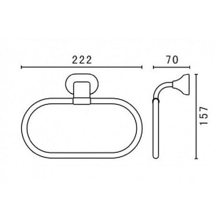 Полотенцедержатель Art&Max AM-E-4080B