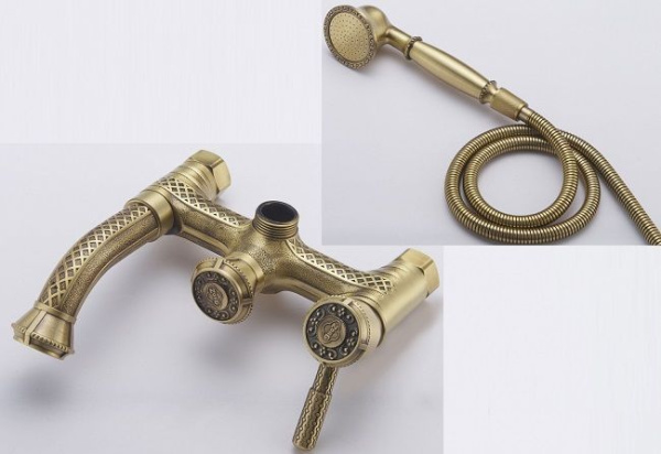 Смеситель для ванны, античная бронза Zorg A 200W-BR