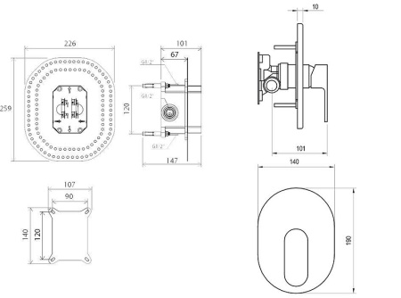 Смеситель для душа Ravak Chrome CR 066.00 X070057