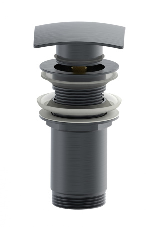 Донный клапан для раковины  WONZON & WOGHAND, темный графит WW-88SS08-BGM