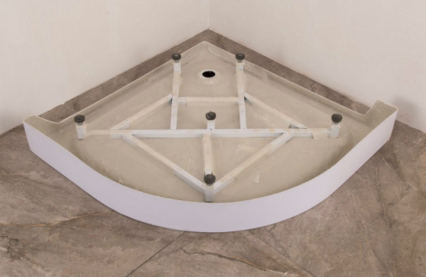 Акриловый поддон для душа (98х98) Orange E01-100TB/T белый