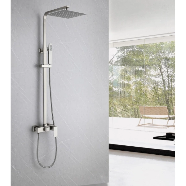 Душевая стойка ABBER Daheim AF8220SPL без излива, сатин