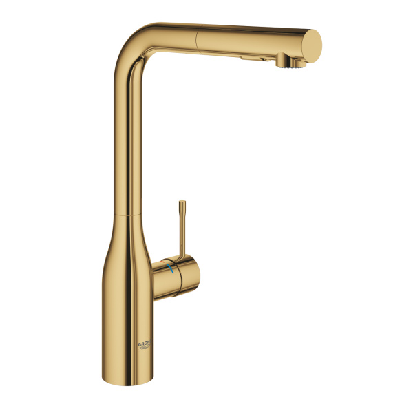 Смеситель для мойки выдвижной L-излив Essence Grohe 30504 GN0 (30504GN0) холодный рассвет, матовый