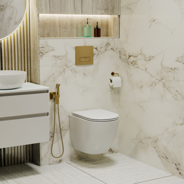 Клавиша смыва Grossman Classic 800.T1.04.310.310 золото матовый