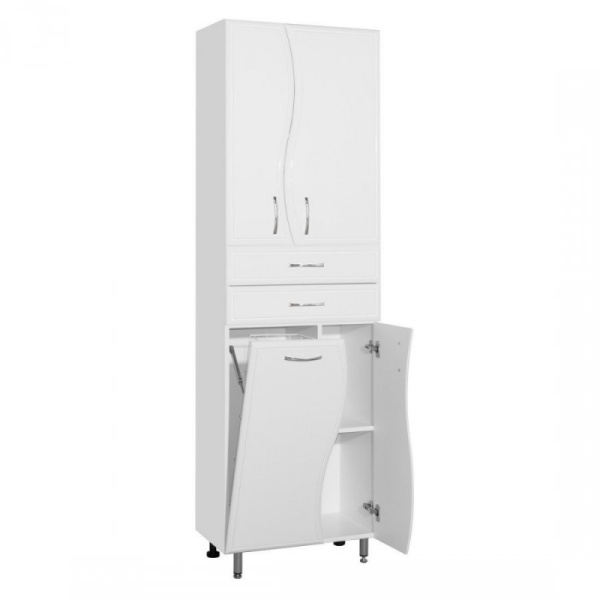 Пенал напольный Style Line Волна 60 ЛС-000010047 белый