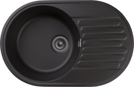 Кухонная мойка GranFest Quartz 18, 18 черный