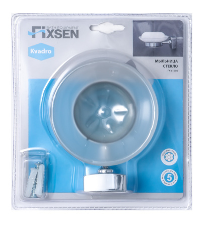 Мыльница FIXSEN Kvadro стекло FX-61308