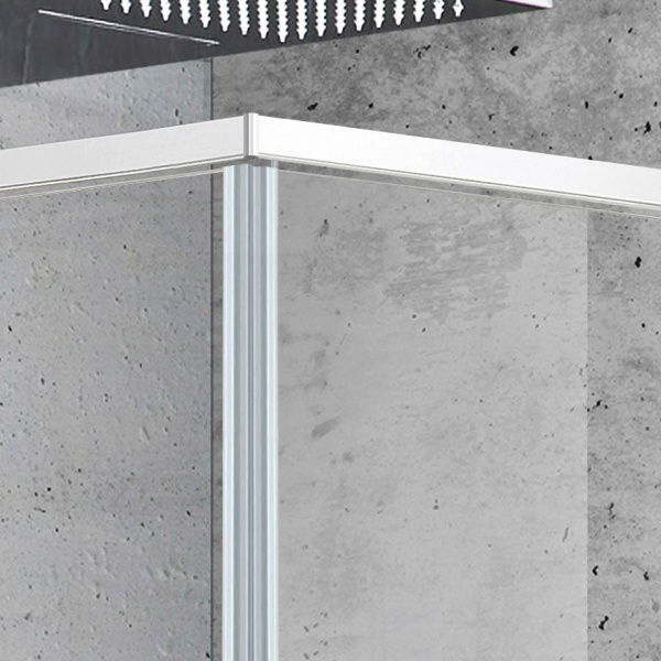 Душевой уголок Vincea  Slim VSS-2SL8010CLB-R (100х80)  матовый черный, стекло прозрачное, правый