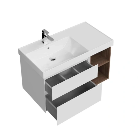 Тумба под раковину Kerama Marazzi Cubo 90 CUB.90.2Lh\WHTM.N