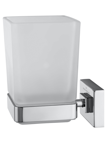 Стакан для зубных щеток с держателем WONZON & WOGHAND FLAT, хром WW-9721