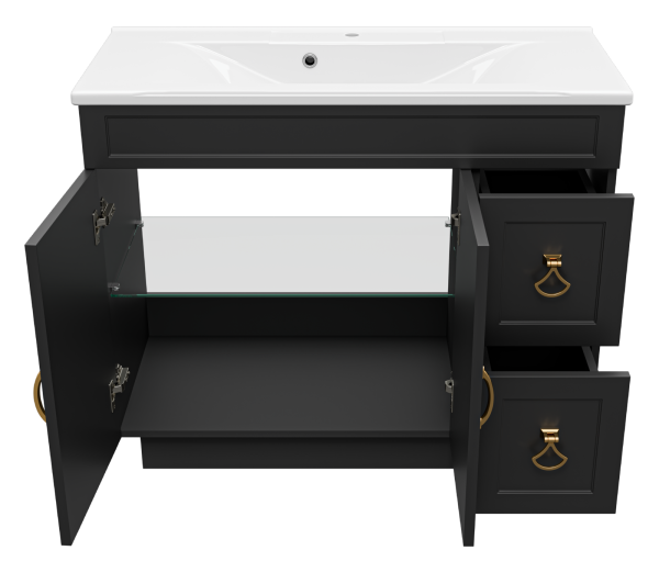 Тумба под раковину Misty Амбра 100  П-Амб0100-021-2Я