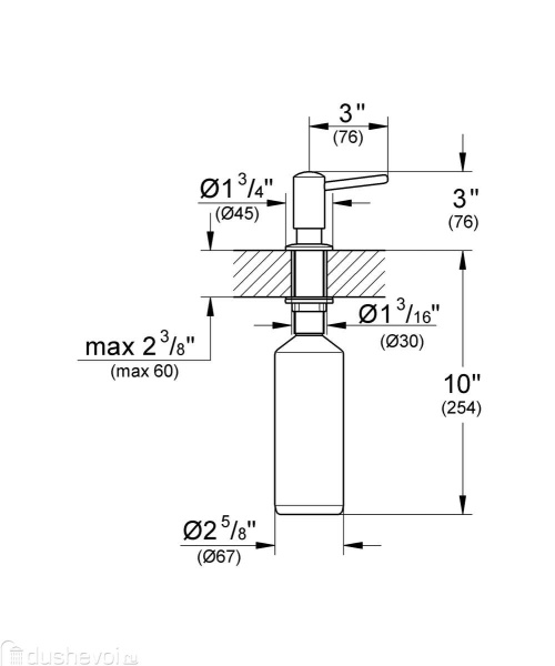 Дозатор жидкого мыла Grohe Contemporary 40536 DC0 (40536DC0)