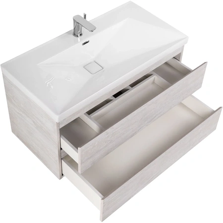 Тумба под раковину Cezares MOLVENO-90-2C-SO-LB Legno Bianco